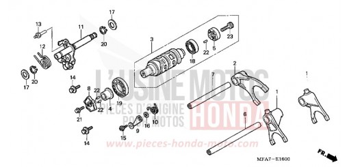 BARILLET DE SELECTION CBF1000A6 de 2006